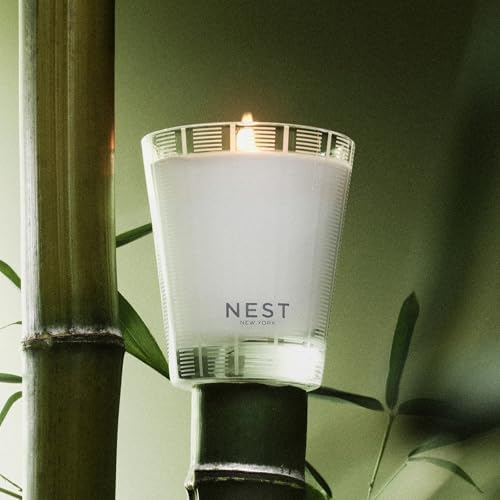 NEST New York Scented Classic Candle, Bamboo - 8.1 oz - Up to 60-Hour Burn Time - Reusable Glass Vessel - Image 3