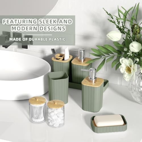 XLHOMO Bathroom Set - 25PC Sage Green Bathroom Set, Bathroom Accessory Set - Image 4