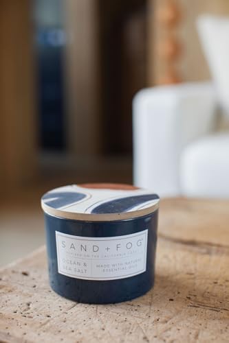 Sand + Fog Beach Day Bundle - Set of Three Luxury Candles - California Beach House, Clean Waves, Ocean & Sea Salt - 12 oz - Image 7