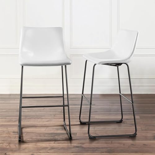 Waleaf 30 Inch Counter Height Bar Stools Set of 4, Faux Leather Bar Chairs - Image 6