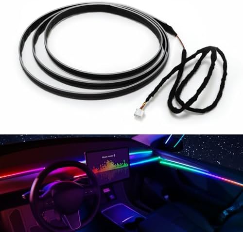 Dreamcolor Acrylic Interior Car LED Strip Light 43-inch, which fit for dreamcolor Main Controller Connects and sub-Controller kit (not Including), Not Applicable dreamcolor 1 Lights by MAODANER