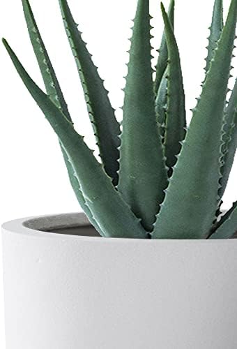 Kante Set of 3 White Concrete Capsule Planters 13.1" 11" 9" Dia - Image 7