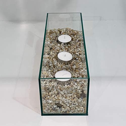 WGV Rectangle Plate Vase, Length 12", Width 4", Height 4", Glass Container, Floral Dispaly, Candy Holder, Planter Terrarium for Wedding Party Event, Home Office Décor, Clear, 1 Piece - Image 5