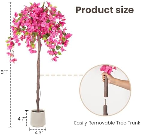5FT Fake Bougainvillea Tree - Image 4