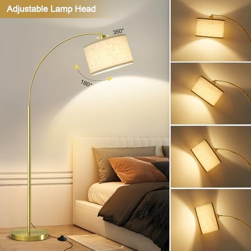 Luvkczc Arc Floor Lamp, 71" Tall Standing Lamp with On/Off Foot Switch - Image 3