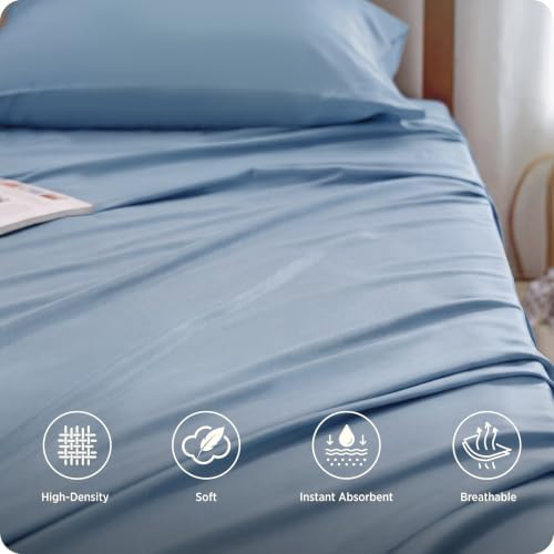 Bedsure PureWoven 100% Rayon Derived from Bamboo, Twin XL Sheets, 3 Pieces - Image 2