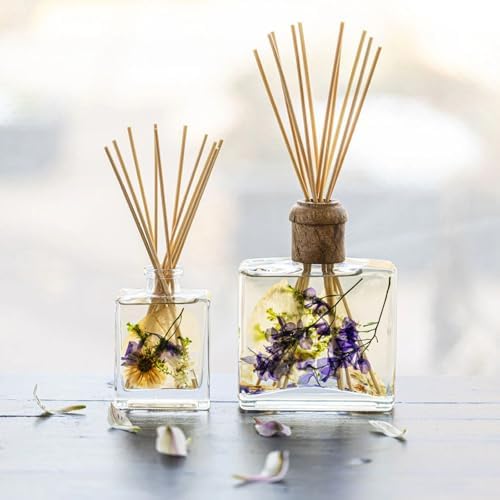 Rosy Rings Botanical Reed Diffuser 4oz - Lasts 4-6 Months Aromatherapy Notes of Cashmere Vanilla Jasmine Lily Sandalwood Apple Long Lasting Floral Luxurious Home Fragrance Decor Gifts (Vanilla Rain) - Image 2