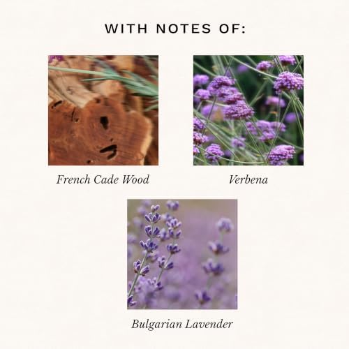 Voluspa French Cade Lavender Large Scented Candle Jar 18 Oz, 100 Hr Burn - Image 3