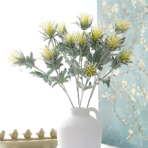 20.9In Artificial Tillandsia Air Plant Stems,6Pcs Faux Chrysanthemum - Image 4