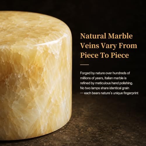 AOPO Natural Marble Cordless Touch Rechargeable Table Lamp Night Light - Image 3