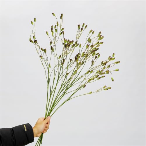3Pcs 28.3in Artificial Sanguisorba Fruit Stems,Natural Dried Style Greenery - Image 6