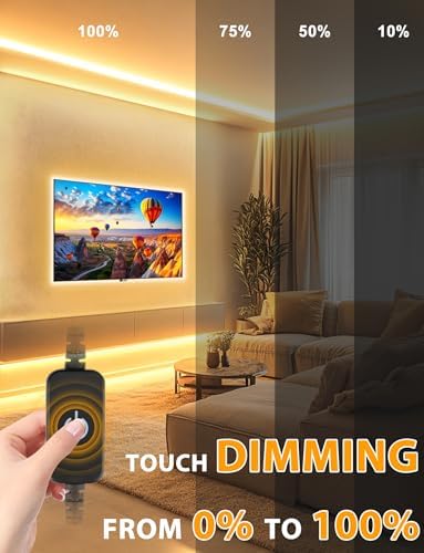 Lamomo LED Strip Lights 32.8ft, Warm White Dimmable Neon Rope, Waterproof - Image 2