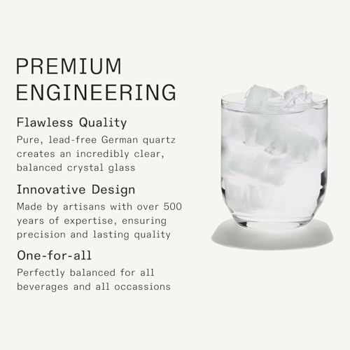 Made In Cookware - Drinking Glasses - 15 oz - Set of 4 - Made of Ultra-Durable Crystal - Crafted in Germany - Image 3