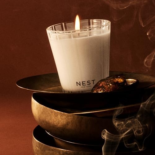 NEST New York Scented Classic Candle, Moroccan Amber - 8.1 oz - Up to 60-Hour Burn Time - Reusable Glass Vessel - Image 3