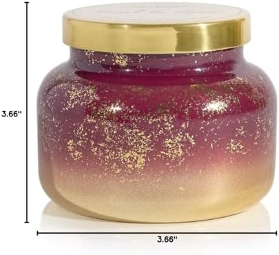 Capri Blue Glimmer Jar Candles - Luxury Holiday Scented Candles for Home - Long Lasting Soy Wax Blend - Scented Holiday & Home Decor - Tinsel & Spice Signature Jar (19 oz) - Image 6