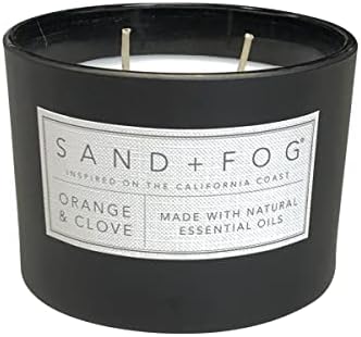 Sand + Fog Scented Candle - Orange & Clove – Additional Scents and Sizes – 100% Cotton Lead-Free Wick - Luxury Air Freshening Jar Candles - Perfect Home Decor – 12oz - Image 2