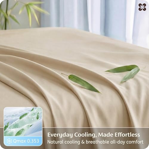 Bedsure PureWoven Rayon Derived from Bamboo, California King Sheet Sets - Image 4