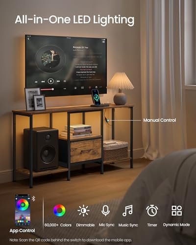 SONGMICS TV Stand for TVs Up to 55 Inches - Image 3