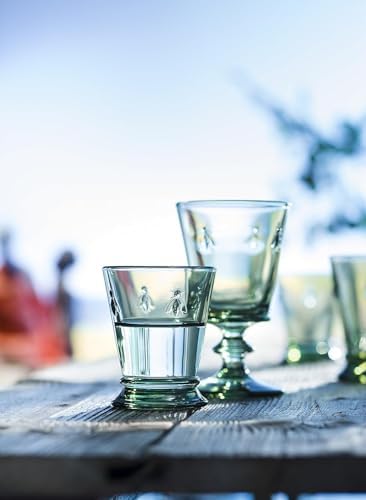 La Rochere Napoleon Bee Green Stemmed Wine Glasses Set of 6 – Vintage French Glassware with Stable Base – Elegant, Durable Glasses for Confident Hosting and European-Style Tables (8 oz) - Image 6