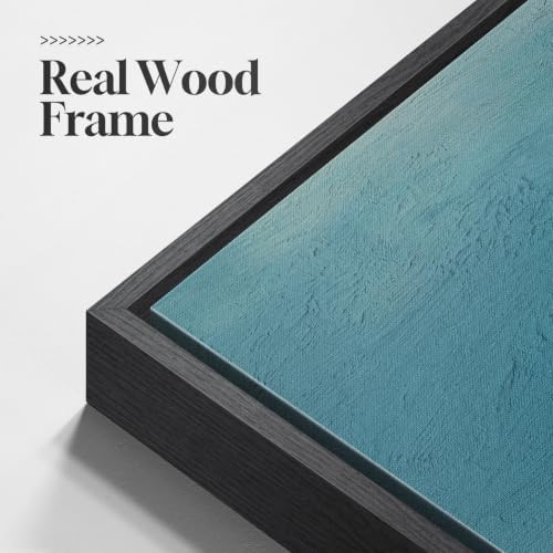 Extra Large Framed Blue White Coastal Wall Art for Living Room, 3 Piece Set - Image 5