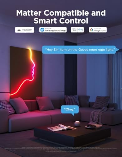 Govee RGBIC Neon Lights 32.8ft Works with Matter, Alexa, Google Assistant - Image 5