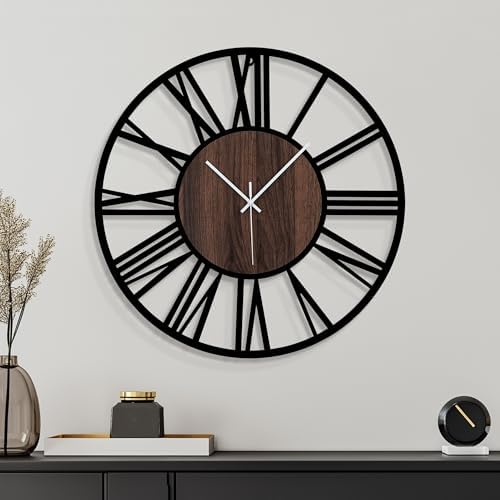 20" Silent Wall Clock – Glow Night Light, Battery Operated - Image 6