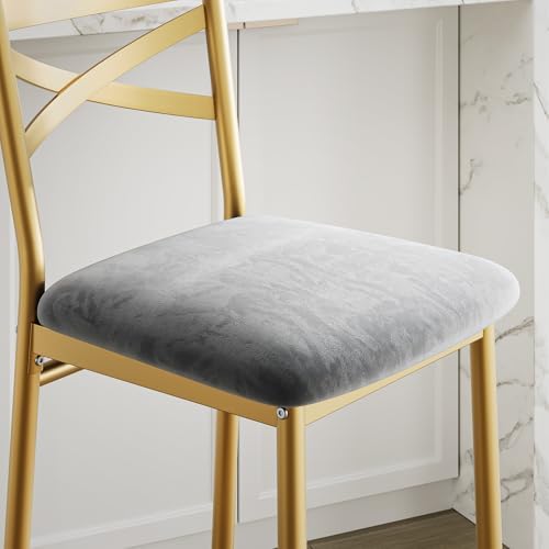 IDEALHOUSE 26" Bar Stools Set of 4, Counter Height Barstools with Back - Image 4