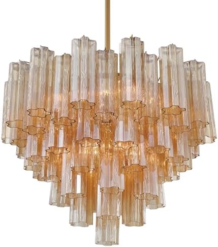 Crystorama Addis 12 Light Aged Brass Chandelier - Image 3