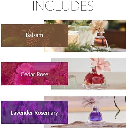 AGRARIA Into The Woods PetiteEssence Collection, Handmade Sola Flower Reed Diffuser Set of 3, Luxury Home Fragrance Scented Oil Diffuser Gift Set - Image 3