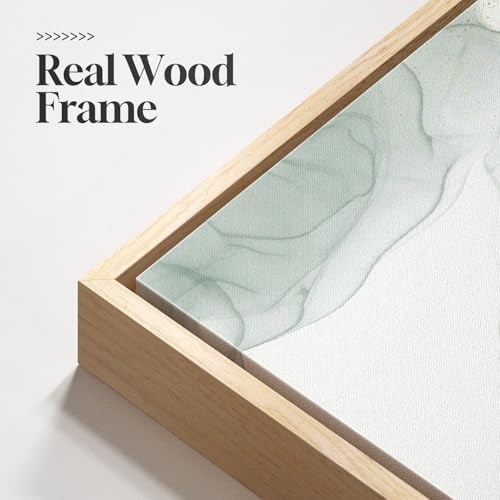 Large Framed Sage Green Abstract Wall Art for Living Room, 3 Piece 24x36 In - Image 5