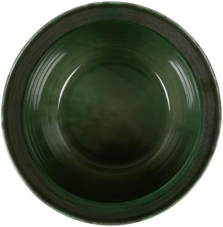 Creative Co-Op Textured Stoneware Planter, Green - Image 2