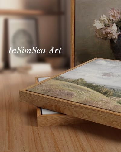 InSimSea Framed Canvas Wall Art Vintage Decor, Nature Landscape Paintings Artwork, Large Prints Farmhouse Decor, Retro Wall Decoration for Bedroom Living Room Bathroom, 24"x36" - Image 5