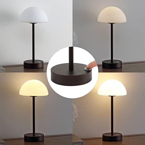 JONATHAN Y Xavier 12.5" Metal Cordless LED Table Lamp, Oil Rubbed Bronze - Image 4