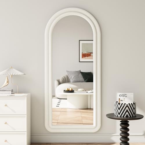 Koonmi 56"x24" Arched Full Length Mirror, Floor Mirror with Stand - Image 2