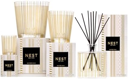 NEST New York Scented Classic Candle, Winter Chai - 8.1 oz - Up to 60-Hour Burn Time - Reusable Glass Vessel - Image 2