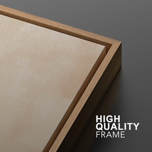 SIGNWIN Framed Canvas Print Wall Art Set Color Fade Abstract Landscape Earthy Terracotta and Forest Green Illustrations Modern Minimal Decorative for Living Room, Bedroom, Office - 24""x36""x2 Natural - Image 5