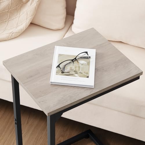 AMHANCIBLE C Shaped End Table, Slide Under Couch Table for Sofa - Image 6