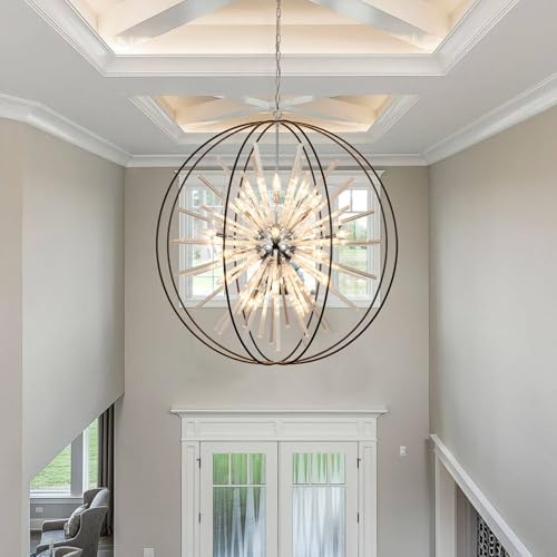 Vezzio Modern Extra Large Crystal Chandeliers for High Ceilings - Image 4