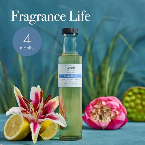 LAFCO New York Reed Diffuser Refill, Sea & Dune - 8.4 oz - Up to 4-Month Fragrance Life - Includes Natural Wood Reeds - Free of Dyes & Propellants - Made in the USA - Image 4