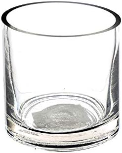 WGVI Thick Quality Clear Right Cylinder Glass Vase, 3" W x 3" H, Equilateral Cylinder, Floral Container, Round Glass Votive Candle Holder, Flower Vases, Table Top, 6 Piece - Image 2
