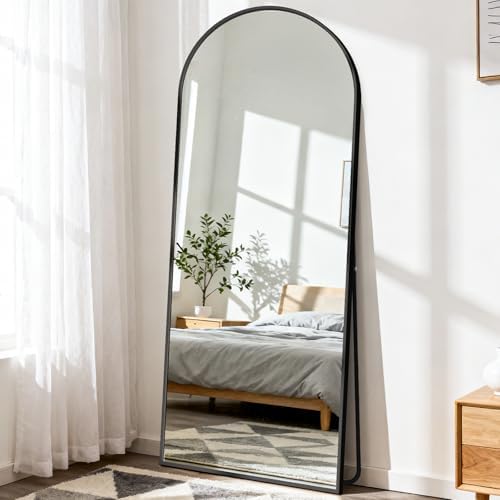 DUMOS 68"x26" Arched Full Length Mirror with Stand, Full Body Floor Mirror by DumosLifestyle
