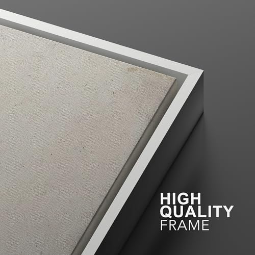 SIGNWIN Framed Canvas Print Wall Art Set Pastel Industrial Grunge Landscape Abstract Shapes Illustrations Minimal Decorative Nordic Relax/Zen for Living Room, Bedroom, Office - 24"" x36 x2 White - Image 5