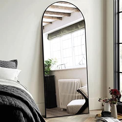 ITSRG Full Length Mirror with Stand, 30"x71" Floor Mirror Freestanding, Arched Wall Mirror, Oversized Mirror Full Length, Black Arch Mirror Full Length, Black - Image 4