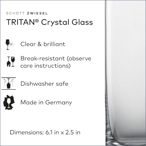 SCHOTT ZWIESEL Convention Longdrink Glass(Set of 6), Iced Beverage Glasses for Cocktails, Dishwasher-Safe Machine-Made Tritan Crystal Glasses, Made in Germany (12.5 Ounce) - Image 3