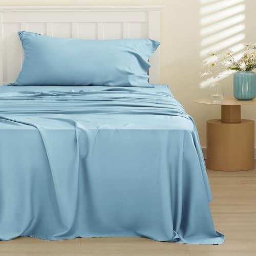 Bedsure PureWoven 100% Rayon Derived from Bamboo, Twin XL Sheets, 3 Pieces - Image 2