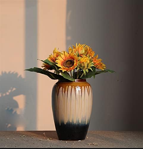 Decorative Vase Ceramic Vase Floor Vase Countertop Ornaments Living Room Corridor Entrance Decorative Simple Dried Flower Arrangements Vintage Vase Ceramic Vase Glass Vase Hydroponic Flower Vase ( Siz - Image 3