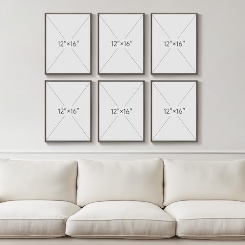 Framed Neutral Vintage Botanical Wall Art Set for Living Room, 12x16 In - Image 3