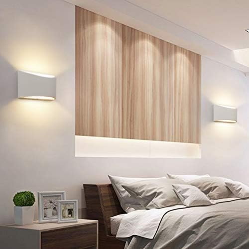 Aipsun Aluminum Modern Indoor LED Wall Sconce Hardwired Interior Wall Lights Set of 2 Up and Down Wall Mount Light for Living Room Bedroom Hallway Corridor Warm White 3000K(with G9 Bulbs) - Image 3