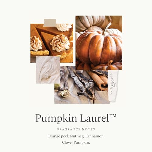 Thymes Petite Oil Reed Diffuser Set – Includes Reed Diffuser Sticks, Fragrance Oil, & Glass Bottle – Luxury Home Decor – Fall Decor – Fall Scents – Burnt Orange (Pumpkin Laurel, 4 fl oz) - Image 3