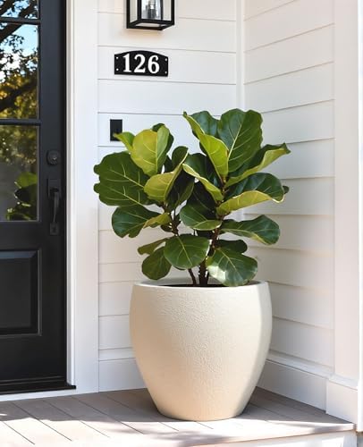 homenote 14.5 Inch Large Plastic Flower Pot with Drainage for Plants - Image 3